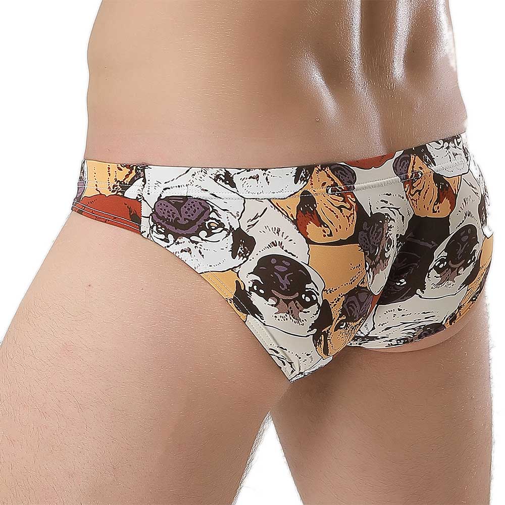 ElsaYX Men/'s Funny Dog Pattern Bikinis Briefs Panties Underwear